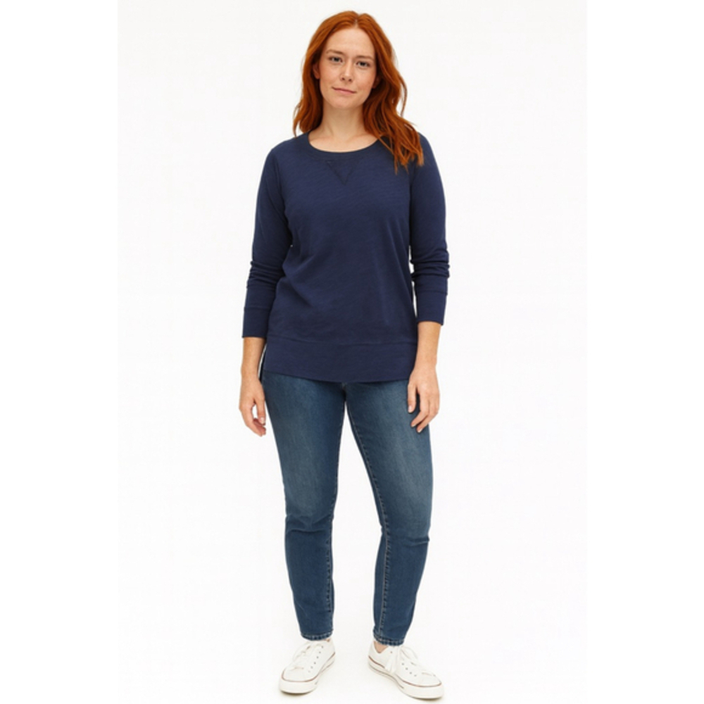 J. Crew Crewneck Sweatshirt Women's Navy Size XS
